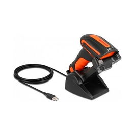 DeLOCK Industrie Barcode Scanner 1D & 2D para 2,4 GHz o Bluetooth con estación de carga inductiva