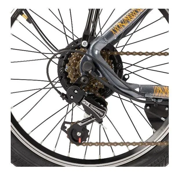 Nilox NXEBJ1PROOG Bicicleta Eléctrica Negro, Naranja, 20 pol.
