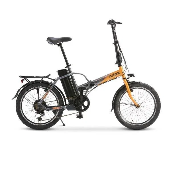 Nilox NXEBJ1PROOG Bicicleta Eléctrica Negro, Naranja, 20 pol.