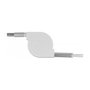 DeLOCK Cable USB 3 en 1 Enrollable Lightning™, Micro USB y USB Tipo-C™ Blanco/Plata