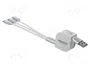 DeLOCK 85850 Cable de carga 3 en 1 enrollable USB A a Lightning/Micro USB/USB C Blanco/Plata