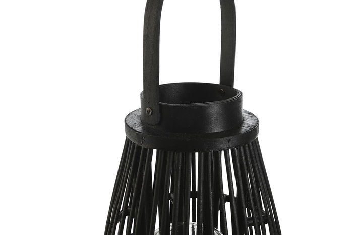 DKD Home Decor Portavela Colonial Negro Ratan y Cristal 25 x 46 x 25 cm (4 Unidades) DKD Home Decor Portavela Colonial Negro Ratan y Cristal 25 x 46 x 25 cm (4 Unidades)