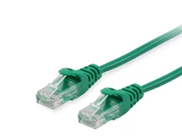 Equip 625446 Cable de Red Ethernet Par Trenzado Cat6 U/UTP 10 Gbit/s 10 m Color Verde, RJ-45 Macho, Conector Chapado en Oro, Plug & Play
