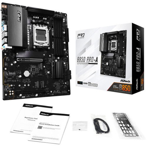 ASRock Placa Base B850 Pro-A AMD AM5 B850 ATX USB20G 90-MXBQM0-A0UAYZ