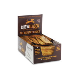 Chewllagen Pollo Chips 15 cm Display 50 Piezas para Perros, premio saludable de colágeno