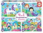 Educa Puzzles Progresivos 20-40-60-80 Piezas Mundo de Fantasía