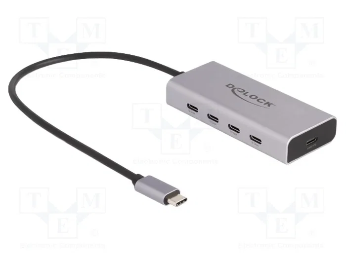 DeLOCK Concentrador USB Type-C 64235 con 4 puertos USB Type-C y PD 85W DeLOCK Concentrador USB Type-C 64235 con 4 puertos USB Type-C y PD 85W