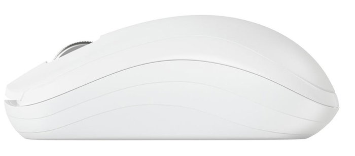 CHERRY MW 2200 Ratón Inalámbrico para Portátil, 1300 DPI, Sensor Óptico, Nano Receptor USB, Diseño Ambi-dextro, Color Blanco