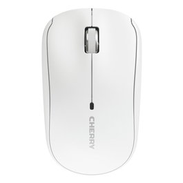 CHERRY MW 2200 Ratón Inalámbrico para Portátil, 1300 DPI, Sensor Óptico, Nano Receptor USB, Diseño Ambi-dextro, Color Blanco