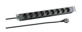 MicroConnect Regleta 8 Tomas 19" 3 Metros 1U PDU 16A 4000W CEE 7/4