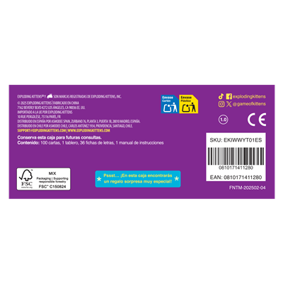 Juego de Mesa En Qué Estabas Pensando? - Juego de Cartas y Palabras para Grupos, Español Juego de Mesa En Qué Estabas Pensando? - Juego de Cartas y Palabras para Grupos, Español