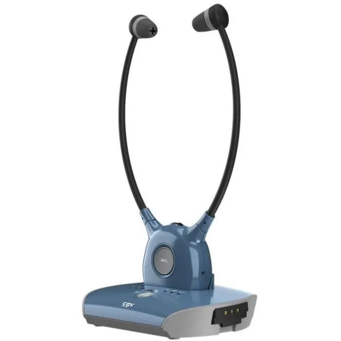 CGV Auriculares Inalambricos DOLFIN SAPHIR TV/HIFI con Micrófono Integrado y Toma Óptica CGV Auriculares Inalambricos DOLFIN SAPHIR TV/HIFI con Micrófono Integrado y Toma Óptica