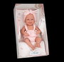 Muñecas Arias Muñeca Elegance Zoe, 42 cm, Rosa con Cambiador y Babero, Cuerpo de Vinilo para Niña