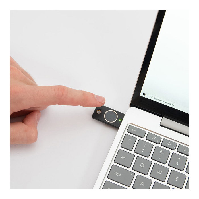 YUBICO YubiKey C Bio FIDO Edition Llave de Seguridad USB Tipo C para Windows, macOS, Chrome OS, Linux