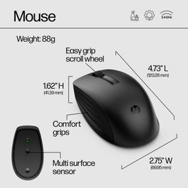 HP 650 Wireless Keyboard and Mouse Combo Black