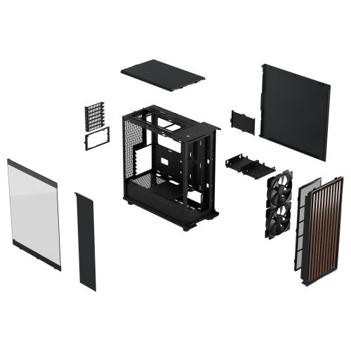 Fractal Design FD-C-NOR1C-02 Caja PC North Negra Carbon Cristal Templado