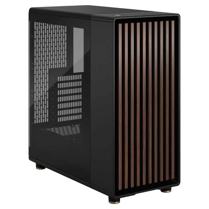 Fractal Design North - Caja Midi Torre Gaming ATX Charcoal Black con Ventana de Vidrio Templado, Soporte para Micro-ATX y Mini-ITX, Negro