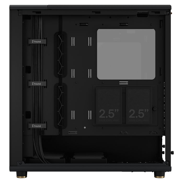 Fractal Design North - Caja Midi Torre Gaming ATX Charcoal Black con Ventana de Vidrio Templado, Soporte para Micro-ATX y Mini-ITX, Negro