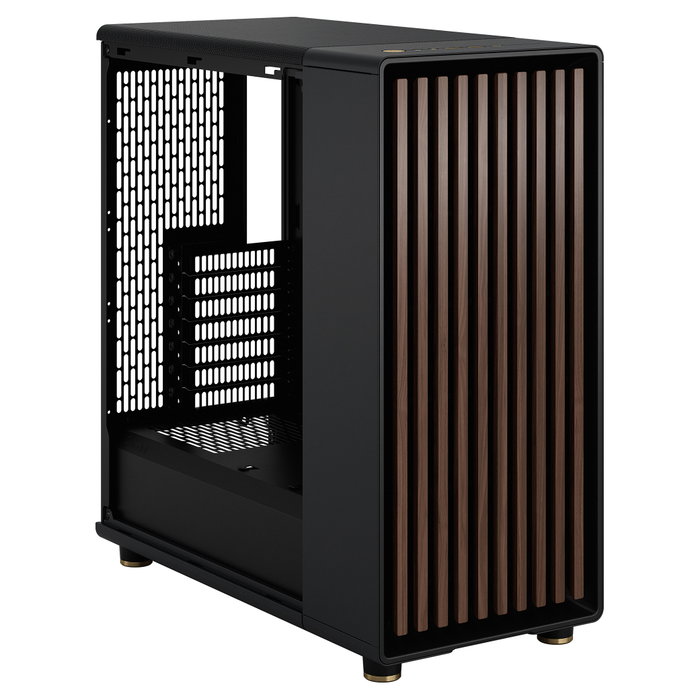 Fractal Design North - Caja Midi Torre Gaming ATX Charcoal Black con Ventana de Vidrio Templado, Soporte para Micro-ATX y Mini-ITX, Negro