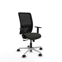 PIQUERAS Y CRESPO Silla de oficina Zulema con mecanismo Sincro, color Negro