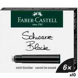 Faber Castell Estuche 6 Cartuchos de Tinta Estándar Negro