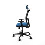 PIQUERAS Y CRESPO Silla de oficina Yunquera Azul claro con mecanismo Sincro/Traslack