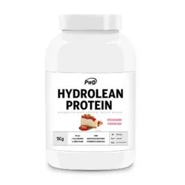 PWD Nutrition Hydrolean Protein - Proteína Hidrolizada de Suero Triple Acción, Sabor Fresa, 1 Kg
