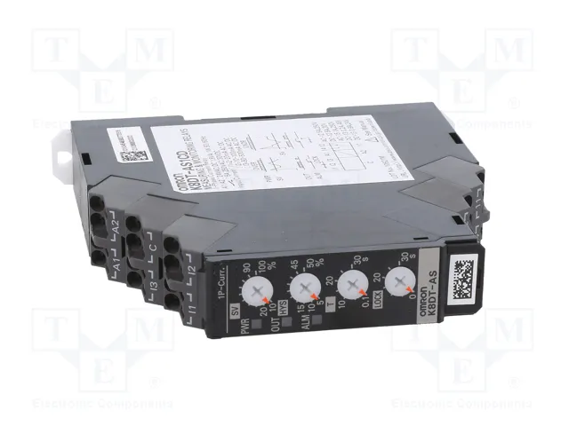 OMRON K8DT-AS1CD Relé de monitorización de corriente 24V AC/DC