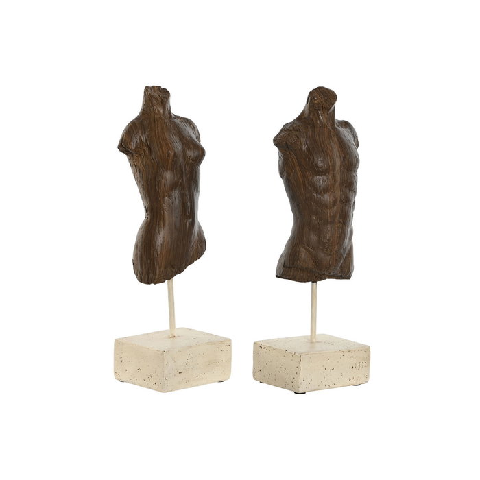 DKD Home Decor Figura de Busto en Resina Surtido de 2 Unidades