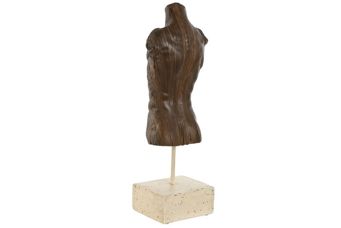 DKD Home Decor Figura Decorativa Busto Marron Claro Blanco Resina 31 x 9.5 x 8 cm (2 Unidades) DKD Home Decor Figura Decorativa Busto Marron Claro Blanco Resina 31 x 9.5 x 8 cm (2 Unidades)