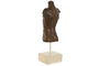 DKD Home Decor Figura Decorativa Busto Marron Claro Blanco Resina 31 x 9.5 x 8 cm (2 Unidades)