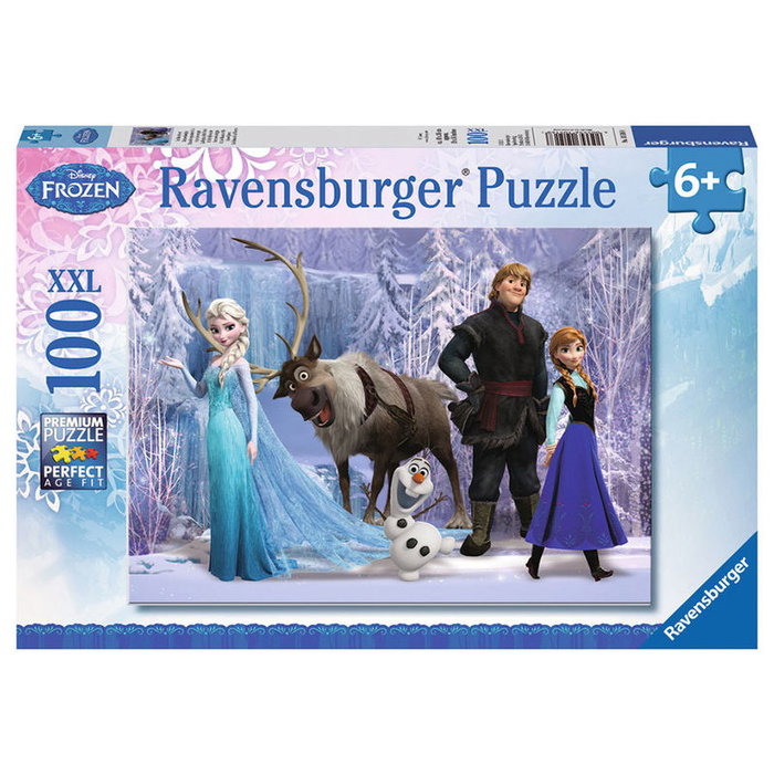 RAVENSBURGER Puzzle Frozen Disney XXL 100 Piezas, Tamaño Puzzle 49x36 cm - Juego Educativo Infantil