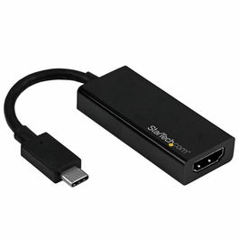 StarTech.com Adaptador USB-C a HDMI 4K 60Hz Ultra HD HDR10 con Audio 7.1 PCM - Conectividad Thunderbolt 3, Certificaciones FCC, RoHS, Gris