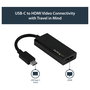 StarTech.com Adaptador Gráfico USB-C a HDMI 4K 60Hz Thunderbolt 3 Compatible con Resolución 3840 x 2160 - 7.1 Canales - Cable Integrado Negro