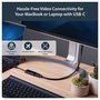 StarTech.com Adaptador Gráfico USB-C a HDMI 4K 60Hz Thunderbolt 3 Compatible con Resolución 3840 x 2160 - 7.1 Canales - Cable Integrado Negro