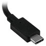 StarTech.com Adaptador Gráfico USB-C a HDMI 4K 60Hz Thunderbolt 3 Compatible con Resolución 3840 x 2160 - 7.1 Canales - Cable Integrado Negro