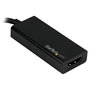 StarTech.com Adaptador Gráfico USB-C a HDMI 4K 60Hz Thunderbolt 3 Compatible con Resolución 3840 x 2160 - 7.1 Canales - Cable Integrado Negro