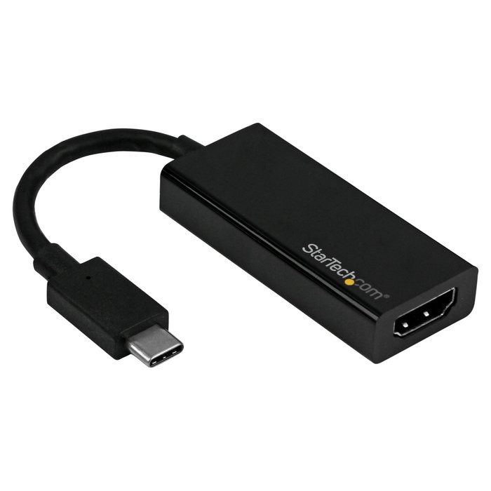 StarTech.com Adaptador Gráfico USB-C a HDMI 4K 60Hz Thunderbolt 3 Compatible con Resolución 3840 x 2160 - 7.1 Canales - Cable Integrado Negro StarTech.com Adaptador Gráfico USB-C a HDMI 4K 60Hz Thunderbolt 3 Compatible con Resolución 3840 x 2160 - 7.1 Canales - Cable Integrado Negro