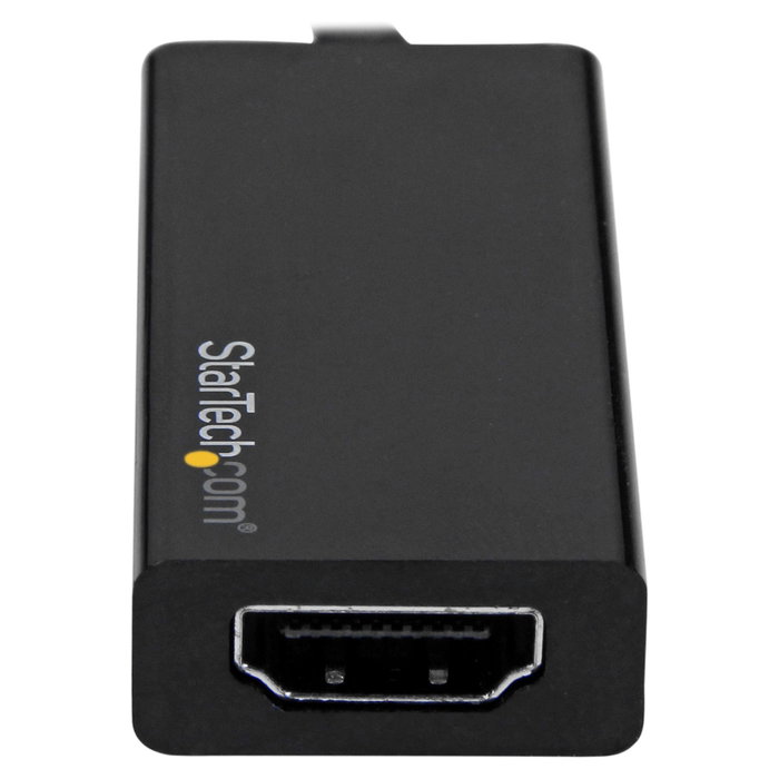 StarTech.com Adaptador Gráfico USB-C a HDMI 4K 60Hz Thunderbolt 3 Compatible con Resolución 3840 x 2160 - 7.1 Canales - Cable Integrado Negro StarTech.com Adaptador Gráfico USB-C a HDMI 4K 60Hz Thunderbolt 3 Compatible con Resolución 3840 x 2160 - 7.1 Canales - Cable Integrado Negro