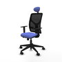 PIQUERAS Y CRESPO Silla de oficina Motilla Sincro/Traslack Azul claro y Negro