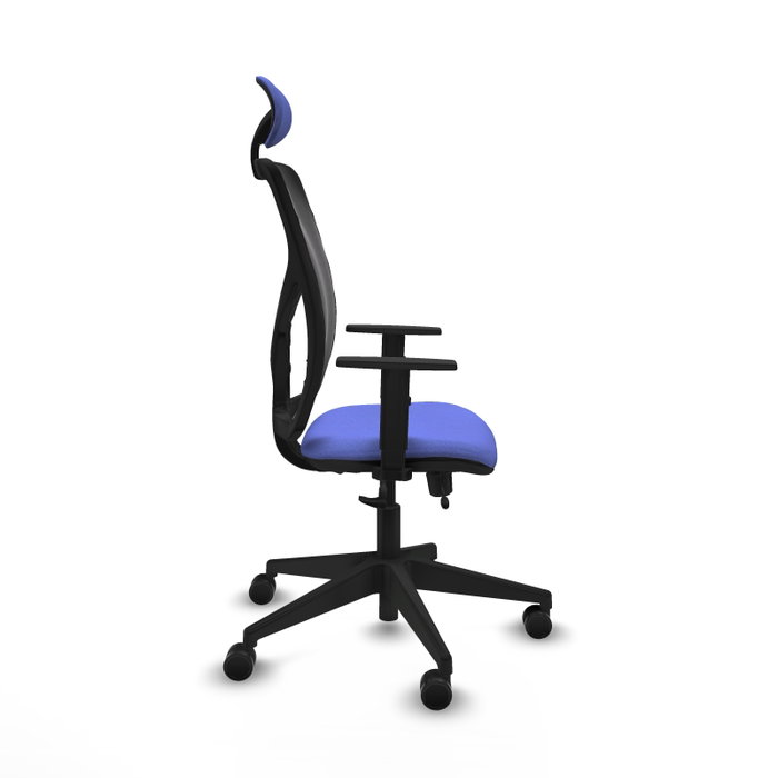 PIQUERAS Y CRESPO Silla de oficina Motilla Sincro/Traslack Azul claro y Negro