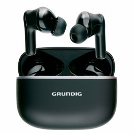Grundig Earphone Auriculares Bluetooth con estuche, negro