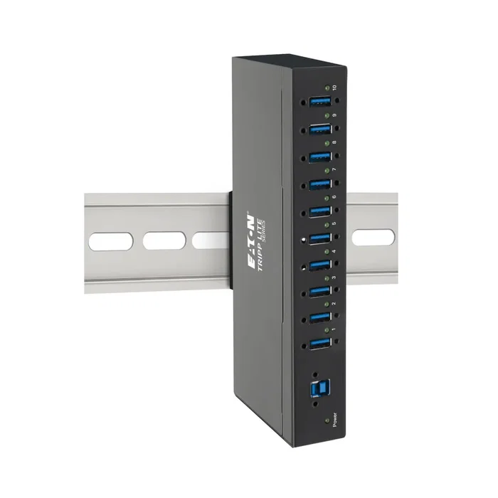 Tripp Lite Hub U360-010-IND de 10 Puertos USB 3.0 SuperSpeed (5 Gbps) para Grado Industrial, con Carcasa de Metal y Protección ESD, Tipo B Tripp Lite Hub U360-010-IND de 10 Puertos USB 3.0 SuperSpeed (5 Gbps) para Grado Industrial, con Carcasa de Metal y Protección ESD, Tipo B