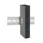 Tripp Lite Hub U360-010-IND de 10 Puertos USB 3.0 SuperSpeed (5 Gbps) para Grado Industrial, con Carcasa de Metal y Protección ESD, Tipo B
