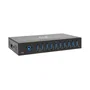 Tripp Lite Hub U360-010-IND de 10 Puertos USB 3.0 SuperSpeed (5 Gbps) para Grado Industrial, con Carcasa de Metal y Protección ESD, Tipo B
