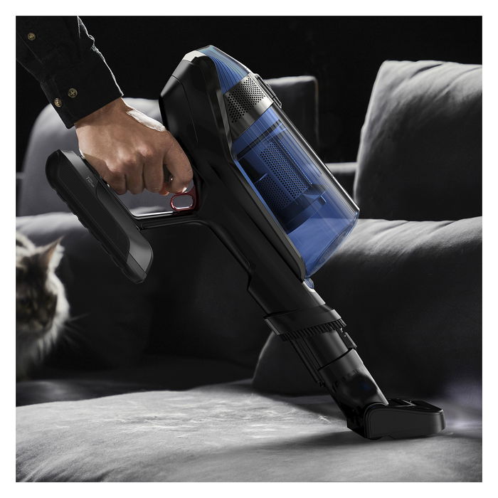 Rowenta RH98C0WO Aspiradora Escoba 2 en 1 Sin Bolsa Aqua (Azul/Gris) 0.9L Seca y Húmeda Potencia 320W Batería 25.2V