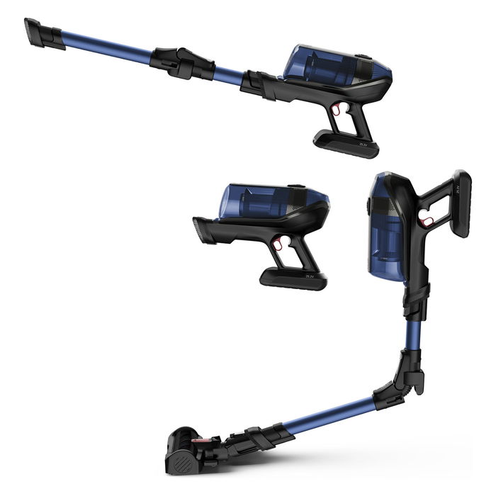 Rowenta RH98C0WO Aspiradora Escoba 2 en 1 Sin Bolsa Aqua (Azul/Gris) 0.9L Seca y Húmeda Potencia 320W Batería 25.2V