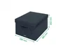 Leitz Caja de Almacenamiento Plegable con Tapa, Tela Gris Terciopelo, Tamaño M, 285x203x380 mm