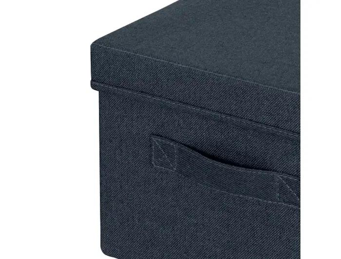 Leitz Caja de Almacenamiento Plegable con Tapa, Tela Gris Terciopelo, Tamaño M, 285x203x380 mm