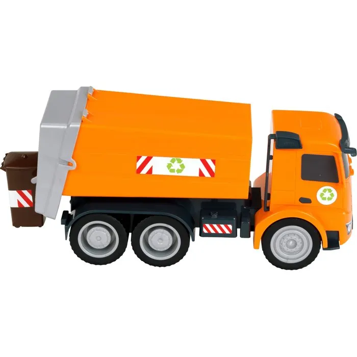 Klein 3805 Camión de Basura Mercedes-Benz Arocs, Ruedas Blandas, Caja Basculante y Portón Abatible, para Niños a partir de 3 años